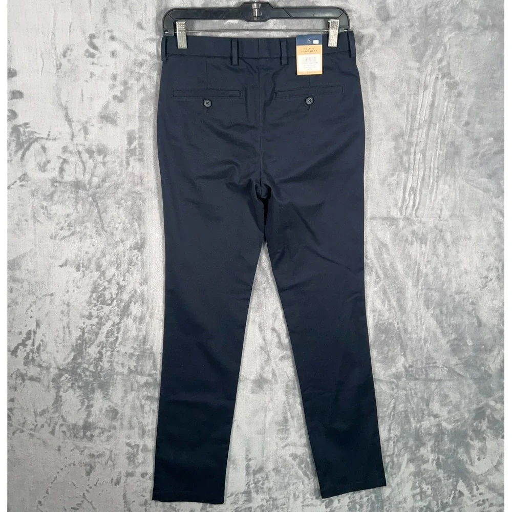 Charles Tyrwhitt Navy Blue Chino Pants Mens 28x30 New Extra Slim‎ Fit Straight